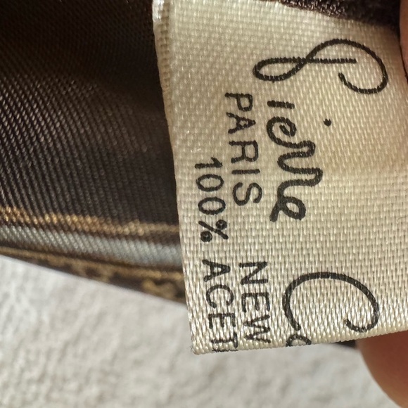 2 Pierre Cardin Men's Brown and Blue Pocket Squares - Picture 7 of 13